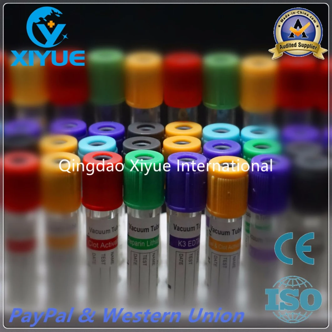 Ce &amp; ISO Disposable Vacuum Blood Collection Clot Activator Tube with High Quality