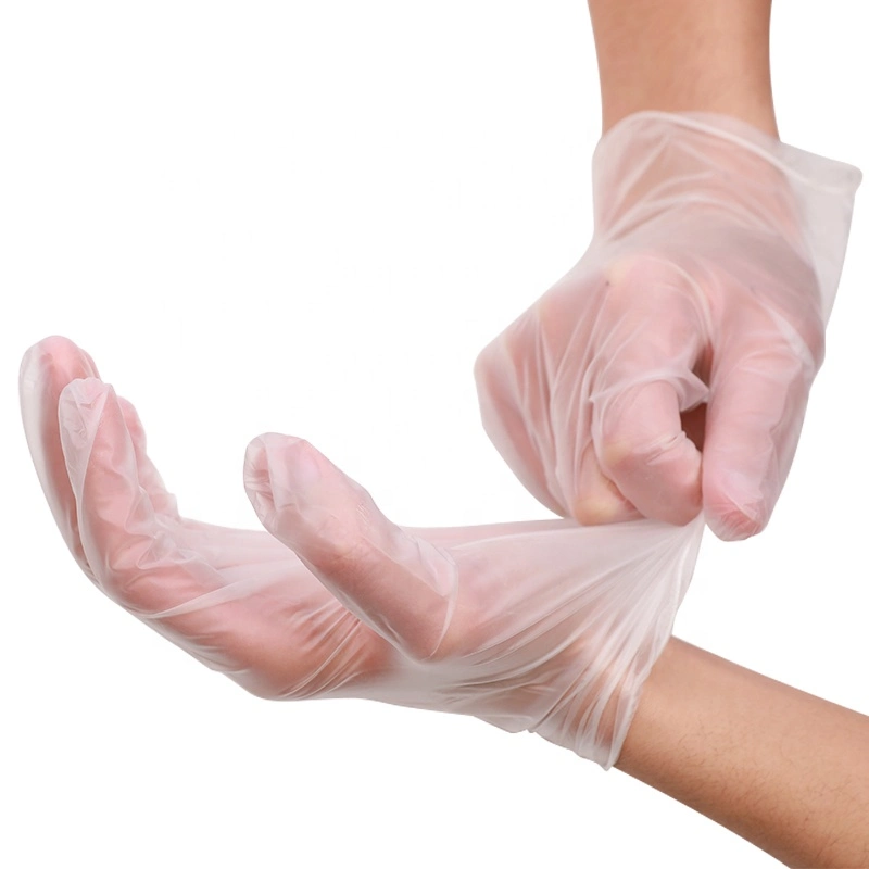 100 Disposable Blue Medical Blended Nitrile Gloves for Doctor&prime;s Surgical Examination Non-Sterile