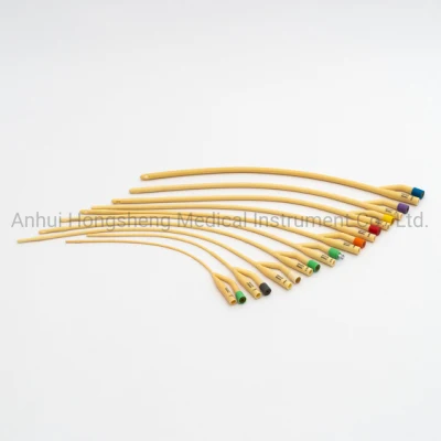 Medical Disposable Silicone Coated Latex Foley Male Catheter